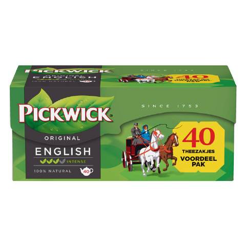 Pickwick English tea blend meerkops 40