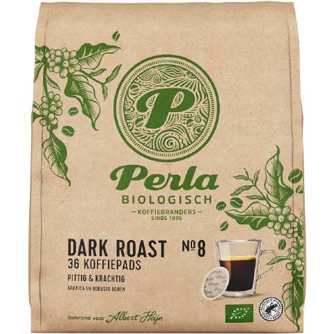 AH Bio Perla Koffiepads dark roast