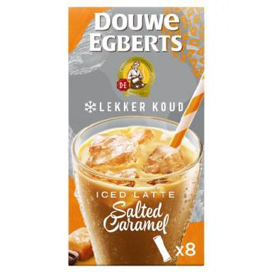 Douwe Egberts Oplos iced latte salted caramel