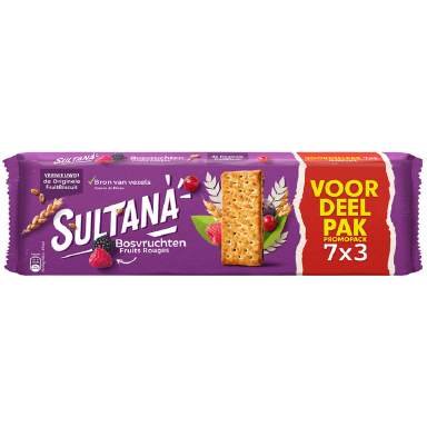 Sultana Fruitbiscuit bosvruchen 7-pak