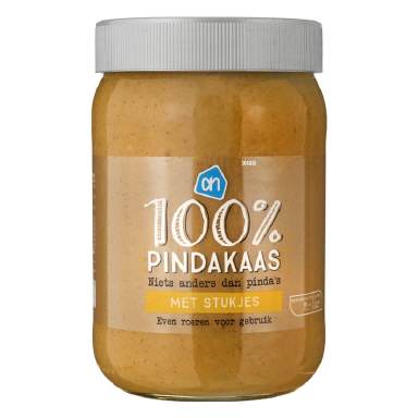 AH 100% pindakaas met stukjes pinda