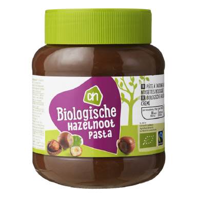 AH Biologisch hazelnootpasta