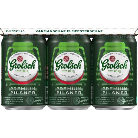 Grolsch Premium pilsner, blik