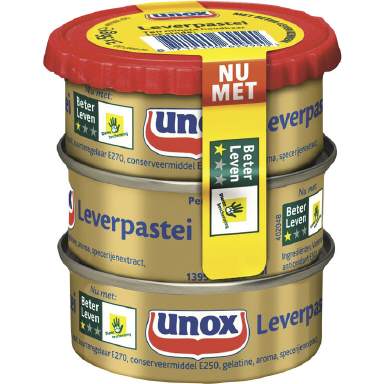 Unox Leverpastei     3 x 56 gr.