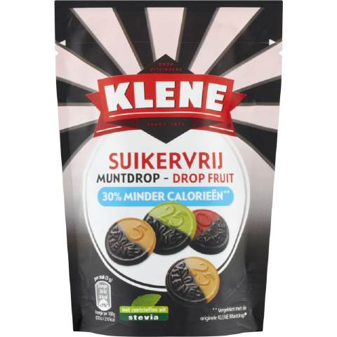 Klene Suikervrij muntdrop drop fruit