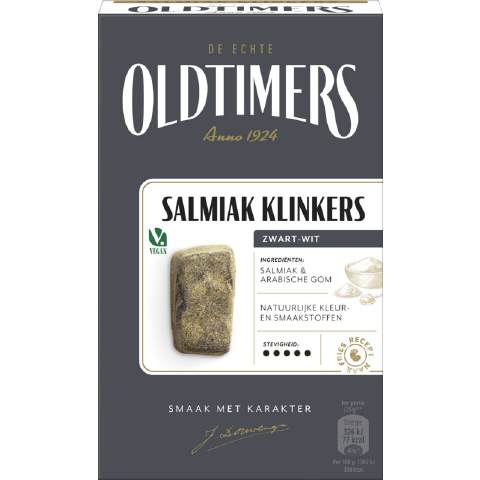 Oldtimers De Echte zwart-wit Salmiak Klinkers