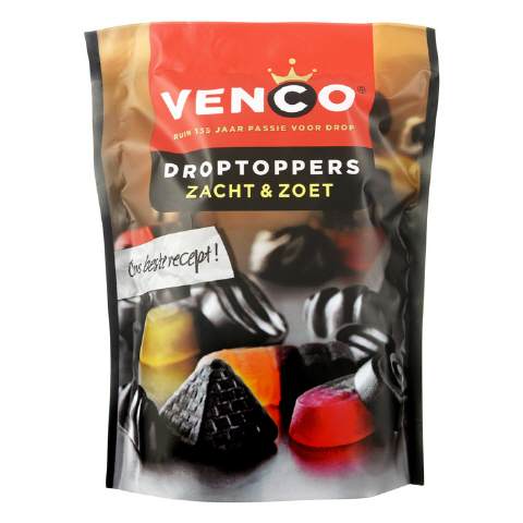 Venco Droptoppers salmiak & mint