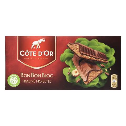 Cote d'Or Bonbonbloc Praline Bitter.