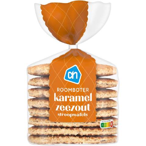 AH Stroopwafel karamel-zeezout