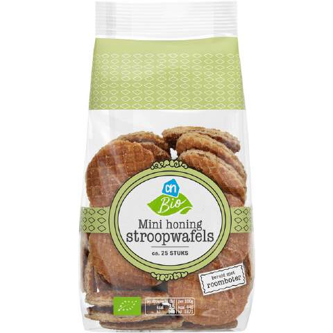 AH Biologisch Mini honing stroopwafel